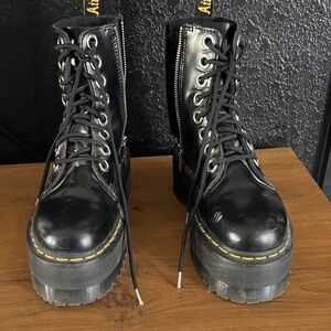 Dr. Martens Glossy Black Combat Boots